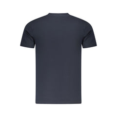 Cavalli Class Blaues Baumwoll-Herren-T-Shirt
