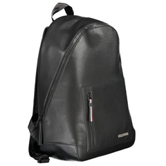 Tommy Hilfiger Black Polyurethane Men's Backpack