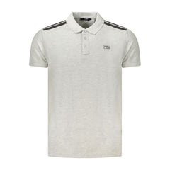 Cavalli Class Gray Cotton Polo Shirt