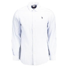U.S. POLO ASSN. Azzurro Cotton Men's Shirt