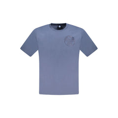 North Sails Blu Cotton Men T-Shirt
