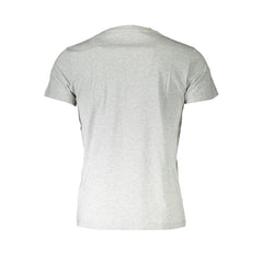 Diesel Grigio Cotton Men T-Shirt
