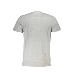 Cavalli Class Grigio Herren-T-Shirt aus Baumwolle