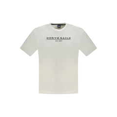 North Sails Bianco Baumwoll-Herren-T-Shirt
