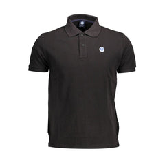 North Sails Herren Poloshirt aus schwarzer Baumwolle