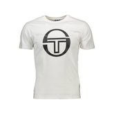 Sergio Tacchini White Cotton Men T-Shirt