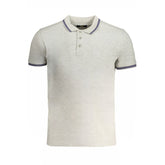 Cavalli Class Brown Cotton Men Polo Shirt