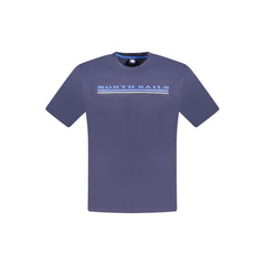 North Sails Blue Cotton Men T-Shirt