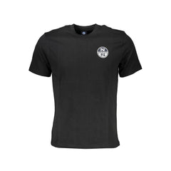 North Sails Black Cotton Men T-Shirt