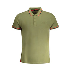 Cavalli Class Verde Baumwoll-Herren-Polohemd