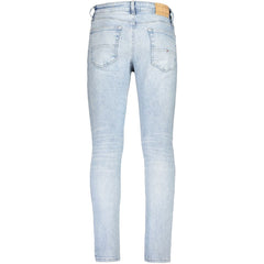 Tommy Hilfiger Azzurro Cotton Men's Tapered Jean