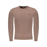 Cavalli Class Brown Viscose Men Sweater