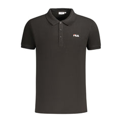 Fila Black Cotton Men Polo