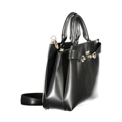 Guess Jeans Schwarze Polyurethan-Damenhandtasche