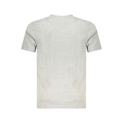 Cavalli Class Grigio Herren-T-Shirt aus Baumwolle