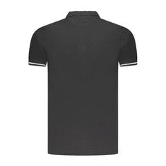 Cavalli Class Schwarzes Baumwoll-Polohemd für Herren