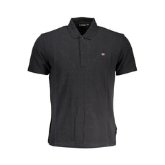 Napapijri Schwarzes Poloshirt aus Baumwolle für Herren