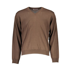 Romeo Gigli Marrone Herrenpullover aus Wolle
