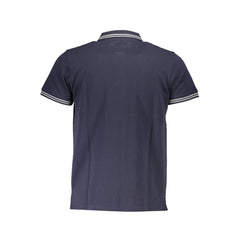 Cavalli Class Blue Cotton Men Polo Shirt