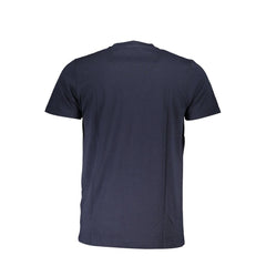 Cavalli Class Blaues Herren-T-Shirt aus Baumwolle