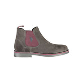 U.S. POLO ASSN. Grigio Leather Men Ankle Boot