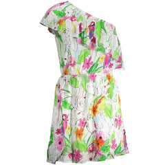 Desigual Weißes Viskose-Damenkleid