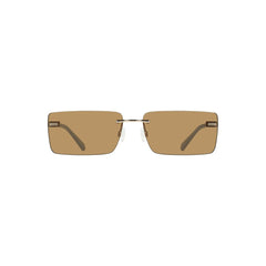 Calvin Klein Beige Metall Damen Sonnenbrille