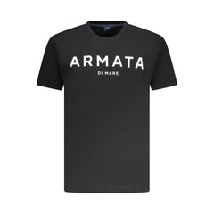 Armata Di Mare Schwarzes Baumwoll-T-Shirt für Herren