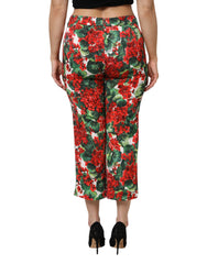 Dolce & Gabbana Cropped-Hose mit mehrfarbigem Blumenprint