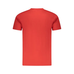 Cavalli Class Rotes Baumwoll-Herren-T-Shirt