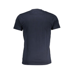 Cavalli Class Blaues Baumwoll-Herren-T-Shirt
