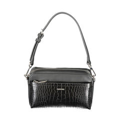 Calvin Klein Damen-Handtasche aus Polyurethan in Schwarz