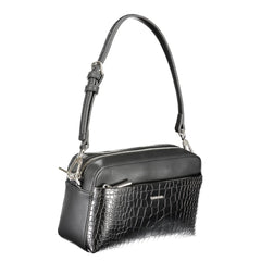 Calvin Klein Damen-Handtasche aus Polyurethan in Schwarz