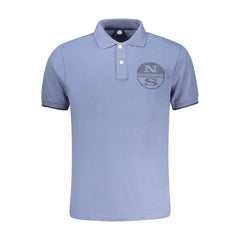 North Sails Blue Cotton Men Polo Shirt