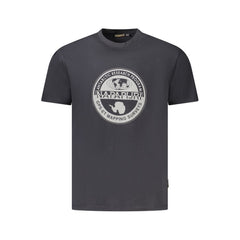 Napapijri Schwarzes Baumwoll-Herren-T-Shirt