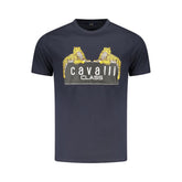 Cavalli Class Blue Cotton Men T-Shirt
