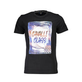 Cavalli Class Black Cotton Men T-Shirt