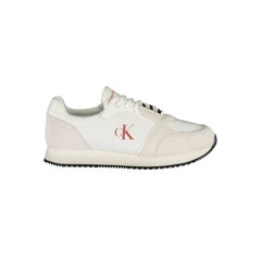 Calvin Klein Weißer Polyurethan Herren-Sneaker