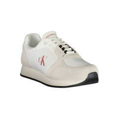 Calvin Klein Weißer Polyurethan Herren-Sneaker