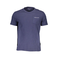 Guess Jeans Blaues Bio-Baumwoll-Herrenhemd