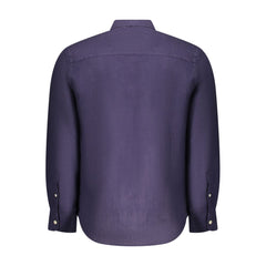 North Sails Blue Linen Men Shirt