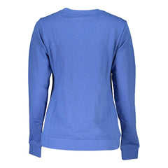 Cavalli Class Blaues Damen-Sweatshirt aus Baumwolle