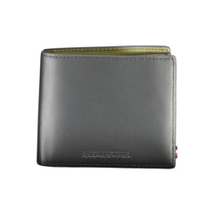 Tommy Hilfiger Black Leather Men Wallet