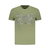 Cavalli Class Green Cotton Men T-Shirt