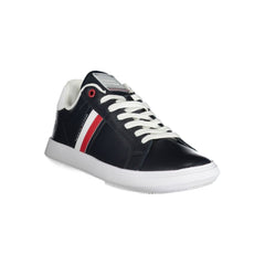 Tommy Hilfiger – Blaue Leder-Sneaker für Herren