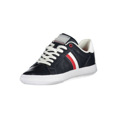 Tommy Hilfiger – Blaue Leder-Sneaker für Herren