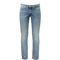 Calvin Klein Blue Cotton Men Jeans