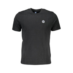 North Sails Schwarzes Baumwoll-Herren-T-Shirt