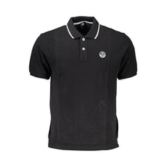 North Sails Black Cotton Men's Polo Shirt
