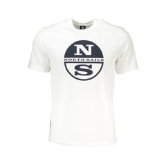North Sails Bianco Baumwoll-Herren-T-Shirt